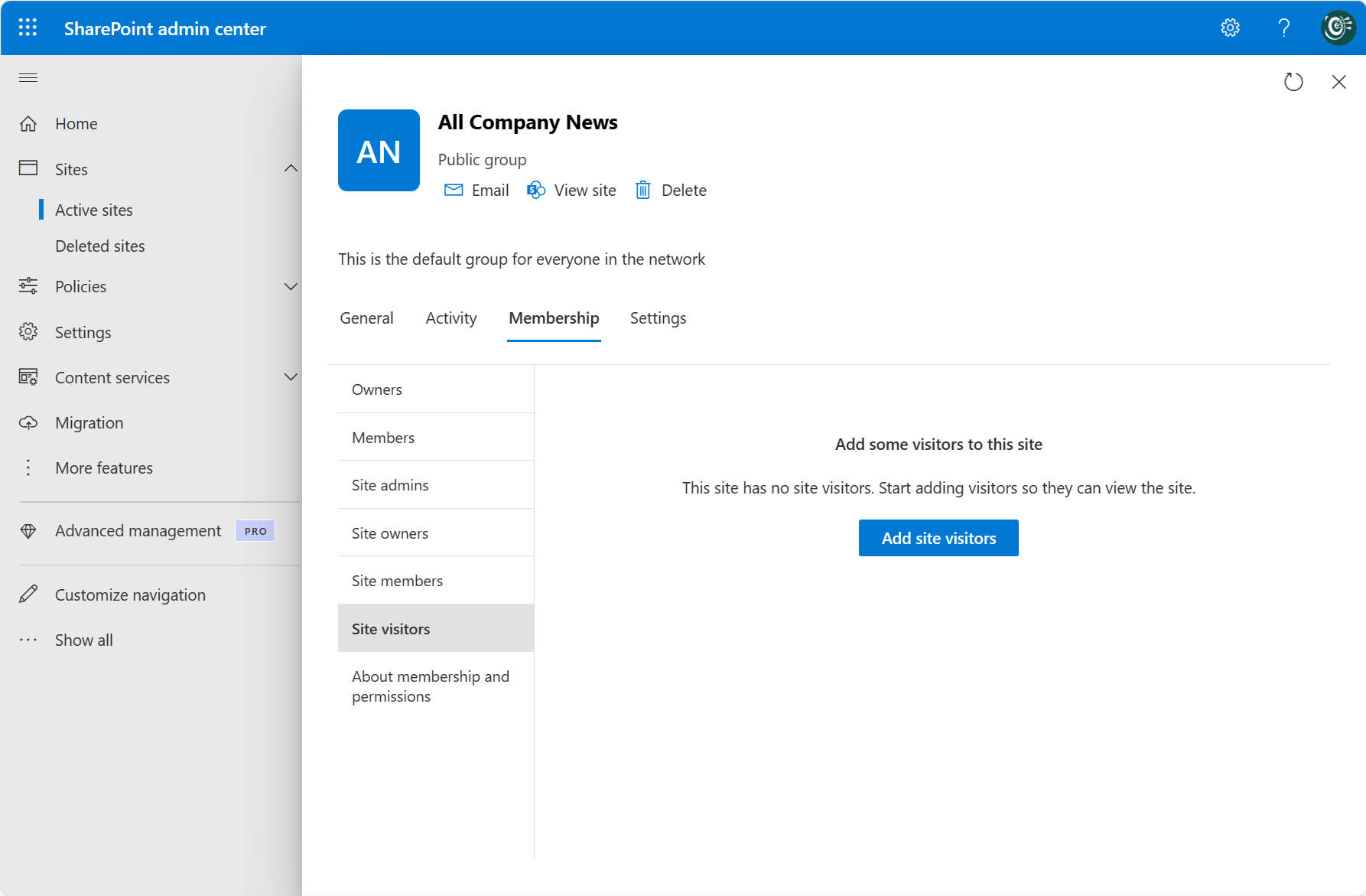 SharePoint site membership